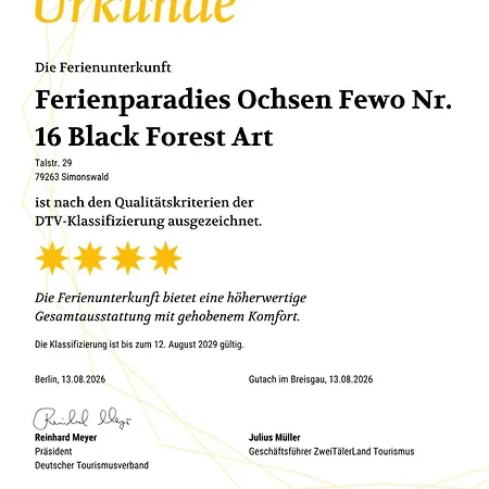 Moderne 3 Zi.-fewo Blackforest Art Naehe Freiburg Simonswald